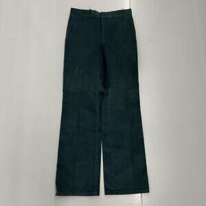 Vintage 70s Berle Green/Blue Wide Leg Corduroys 32x34